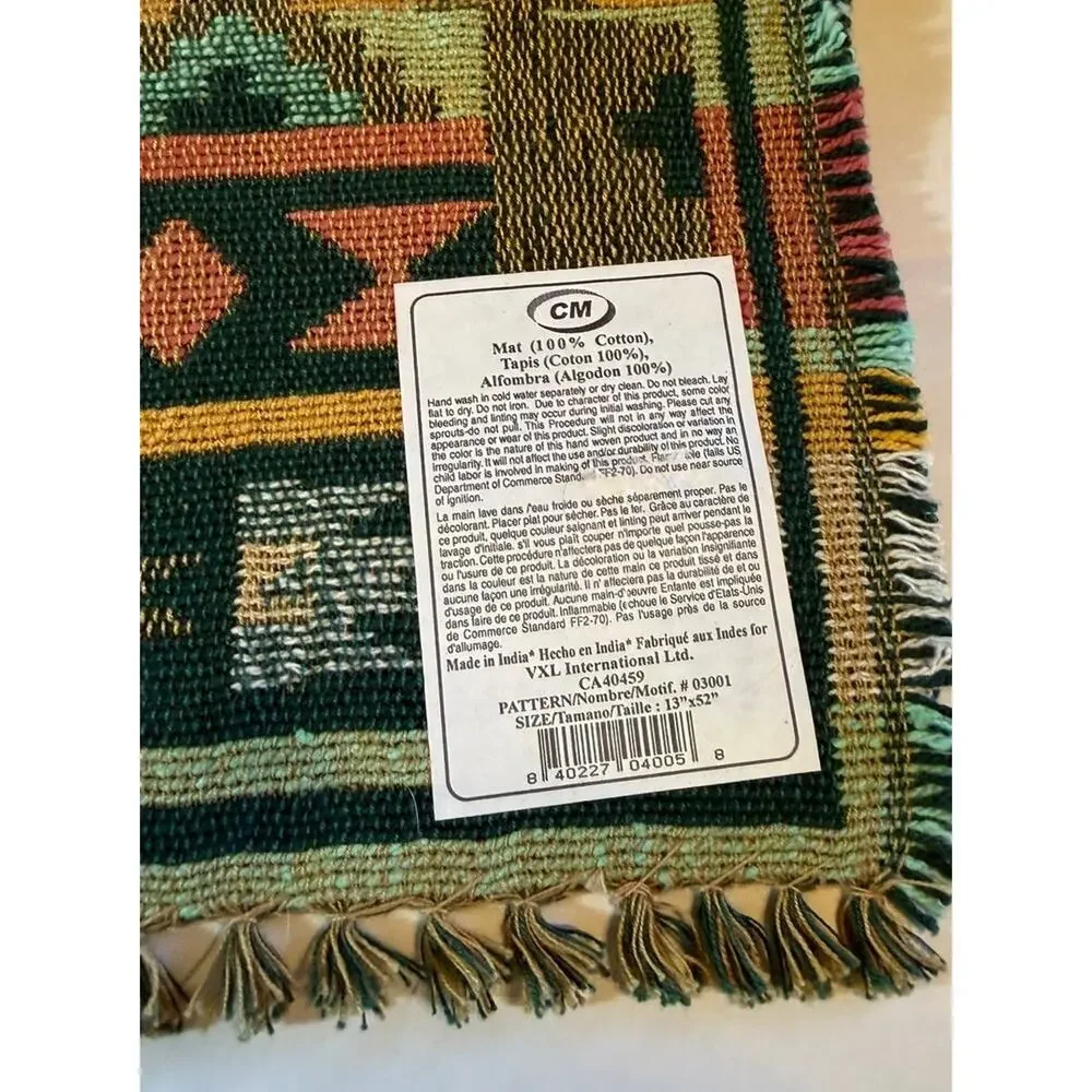 Southwestern Table Runner Multicolored Native American Rustic Aztec 13